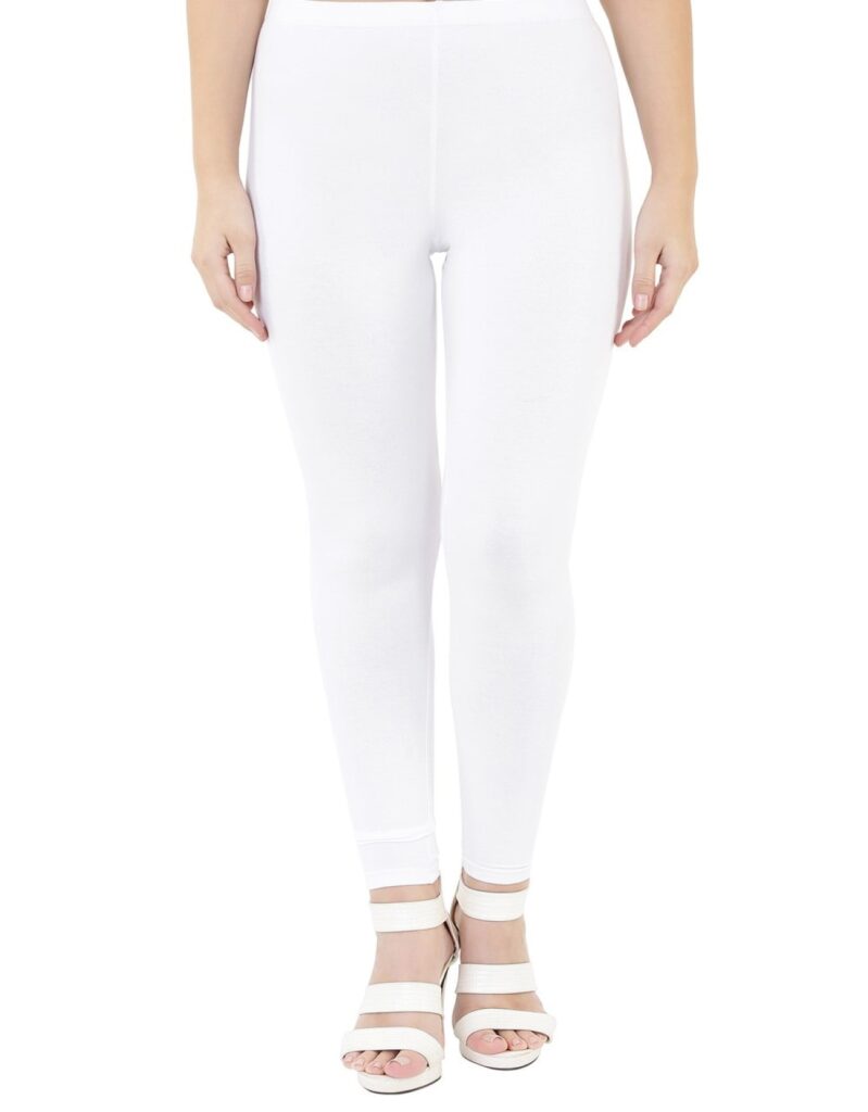 White Legging Plain Tights - Trouser Trends