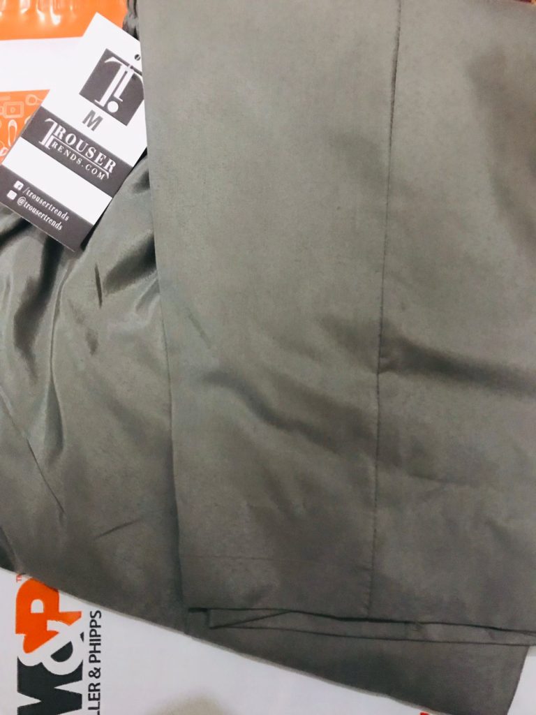 Raw Silk Gray Trouser photo review