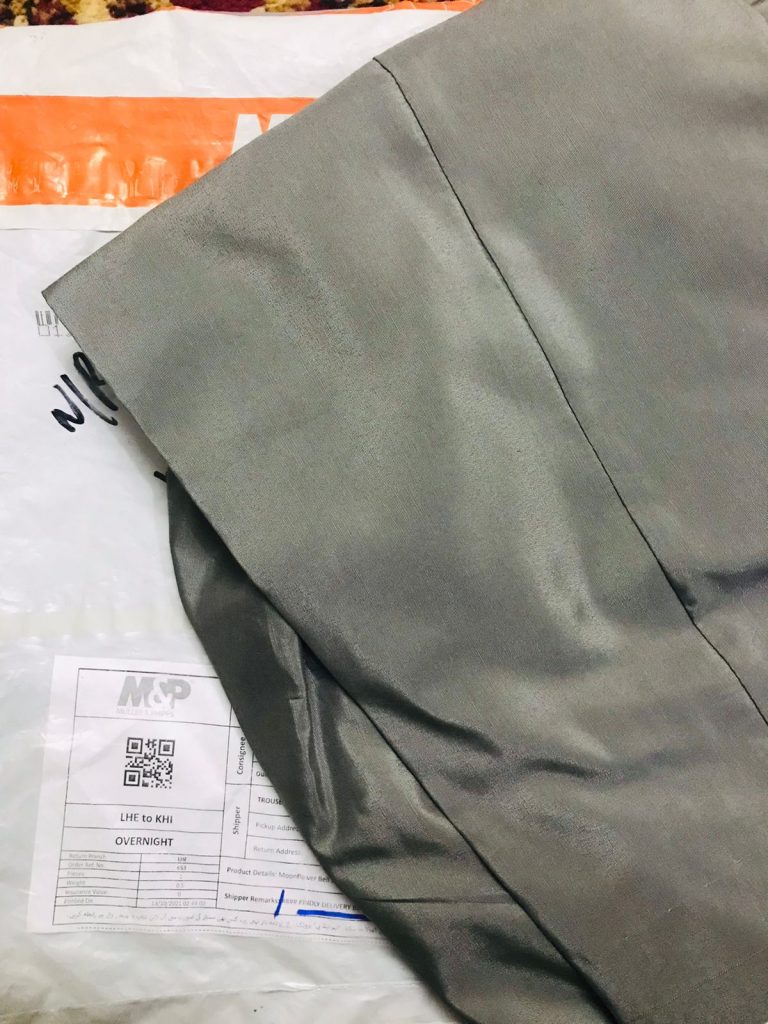 Raw Silk Gray Trouser photo review
